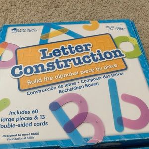 Letter construction set